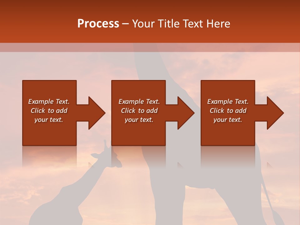Dusk Sunlight Silhouette PowerPoint Template