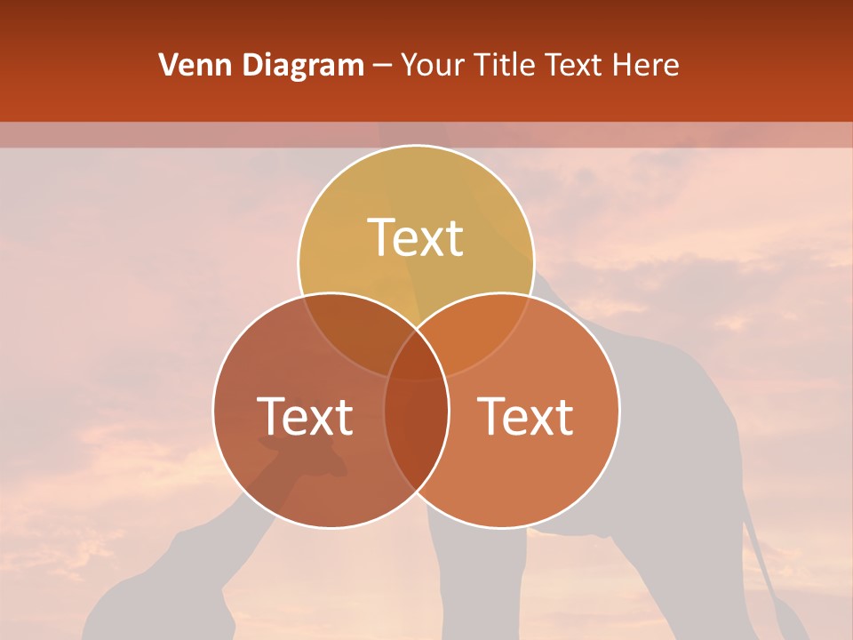 Dusk Sunlight Silhouette PowerPoint Template