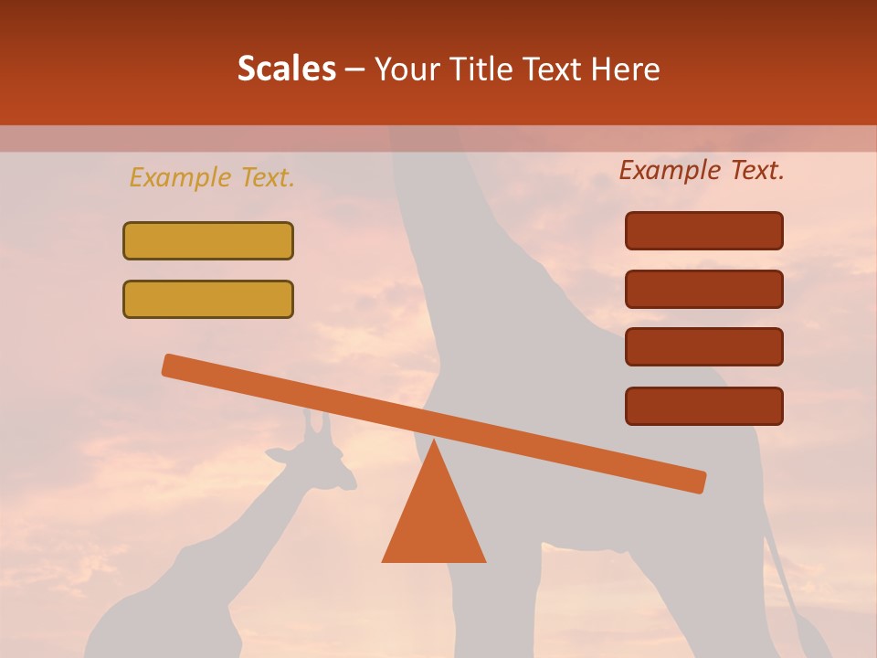 Dusk Sunlight Silhouette PowerPoint Template