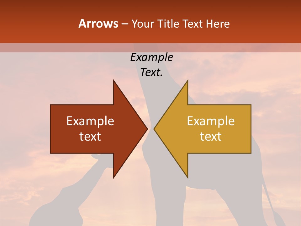 Dusk Sunlight Silhouette PowerPoint Template