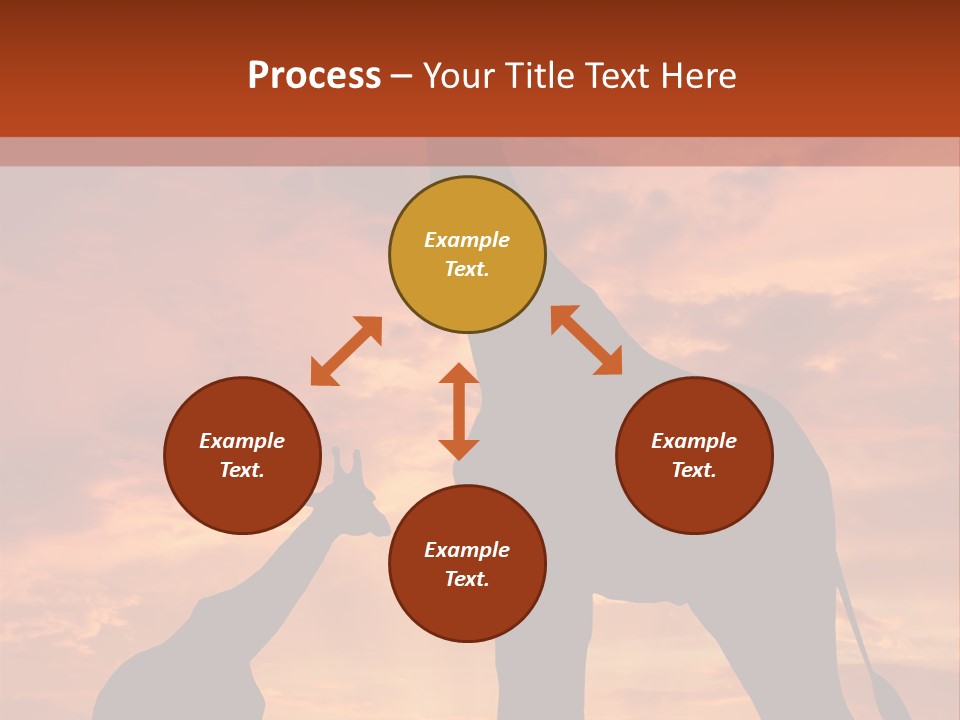 Dusk Sunlight Silhouette PowerPoint Template