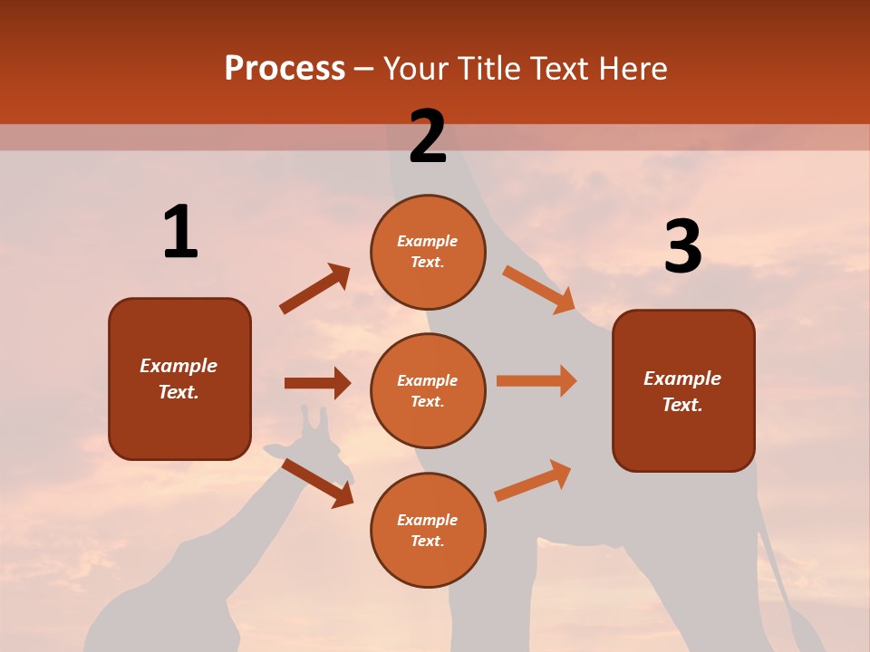 Dusk Sunlight Silhouette PowerPoint Template