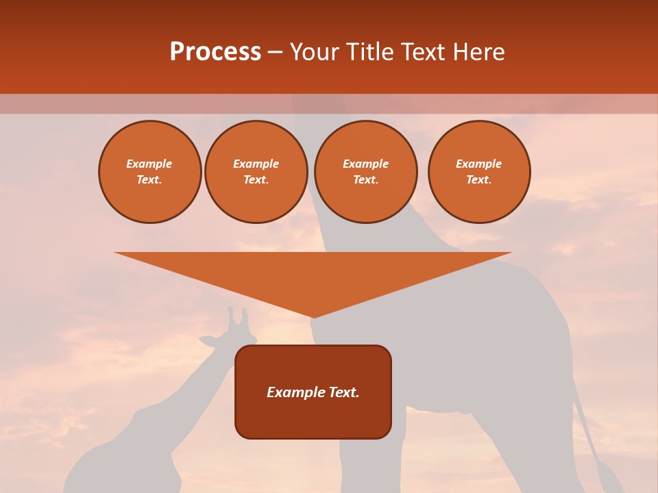 Dusk Sunlight Silhouette PowerPoint Template