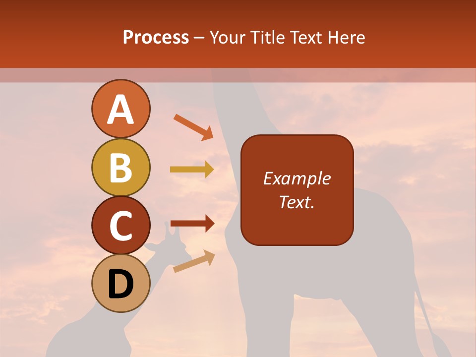 Dusk Sunlight Silhouette PowerPoint Template