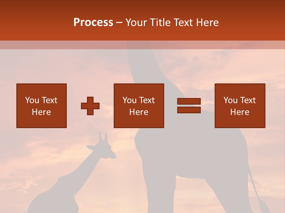 Dusk Sunlight Silhouette PowerPoint Template