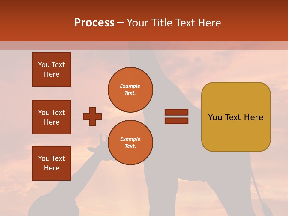 Dusk Sunlight Silhouette PowerPoint Template