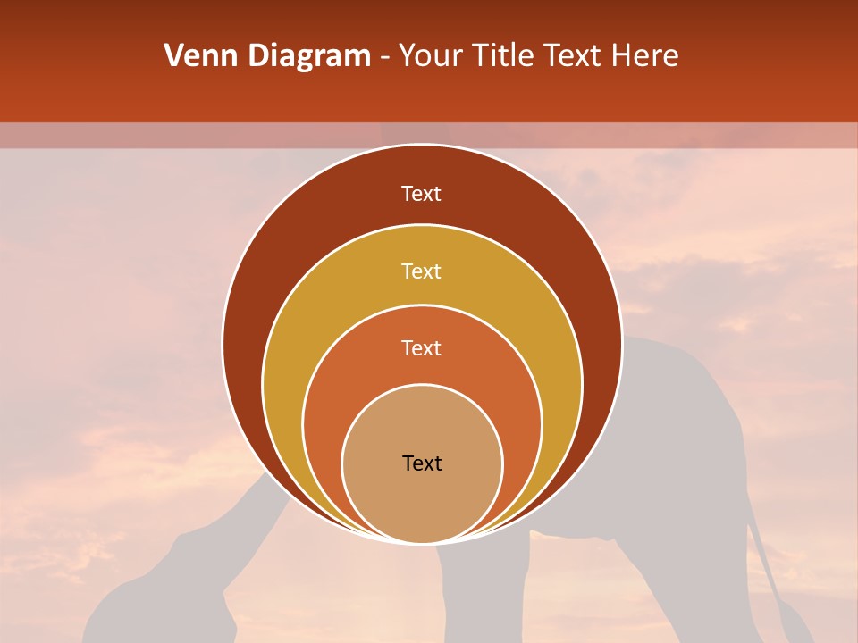 Dusk Sunlight Silhouette PowerPoint Template
