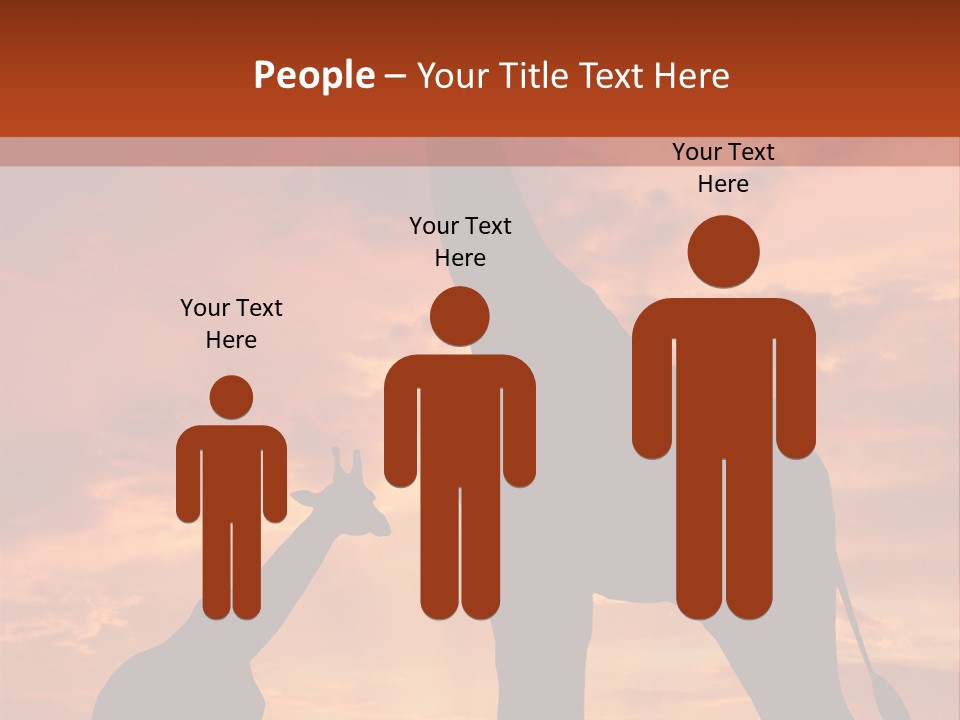 Dusk Sunlight Silhouette PowerPoint Template