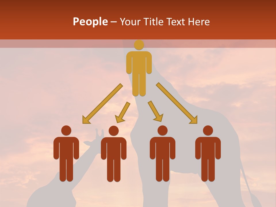 Dusk Sunlight Silhouette PowerPoint Template