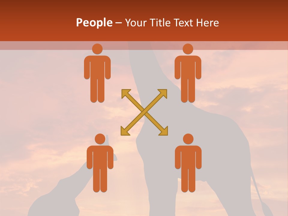 Dusk Sunlight Silhouette PowerPoint Template