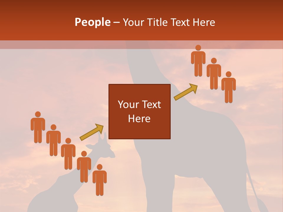 Dusk Sunlight Silhouette PowerPoint Template