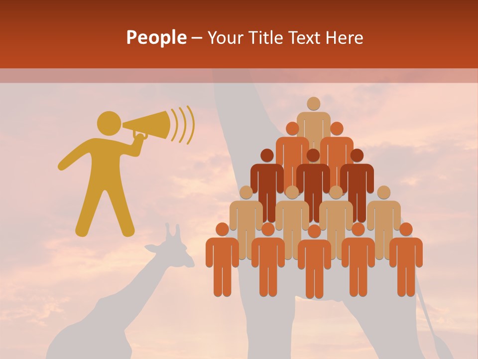 Dusk Sunlight Silhouette PowerPoint Template