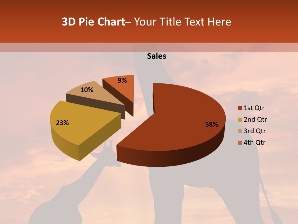 Dusk Sunlight Silhouette PowerPoint Template
