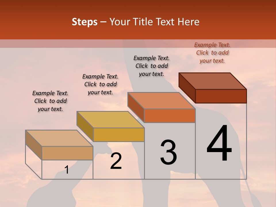 Dusk Sunlight Silhouette PowerPoint Template