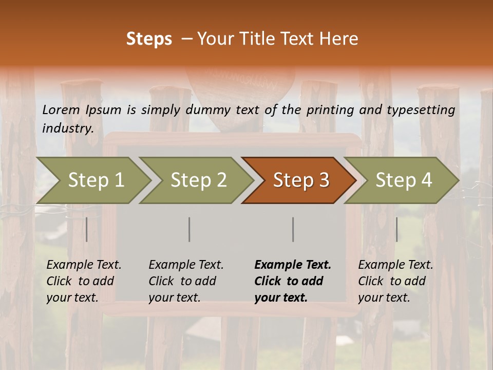 Lattenzaun Fete Freunde PowerPoint Template