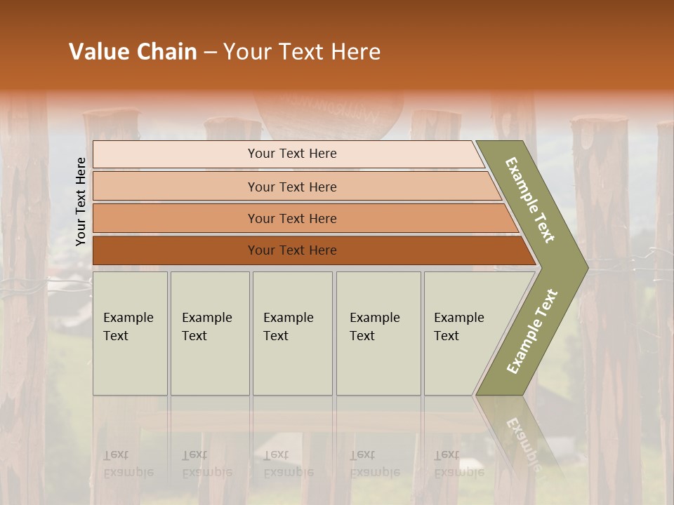 Lattenzaun Fete Freunde PowerPoint Template