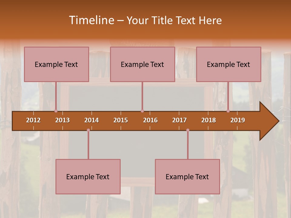 Lattenzaun Fete Freunde PowerPoint Template