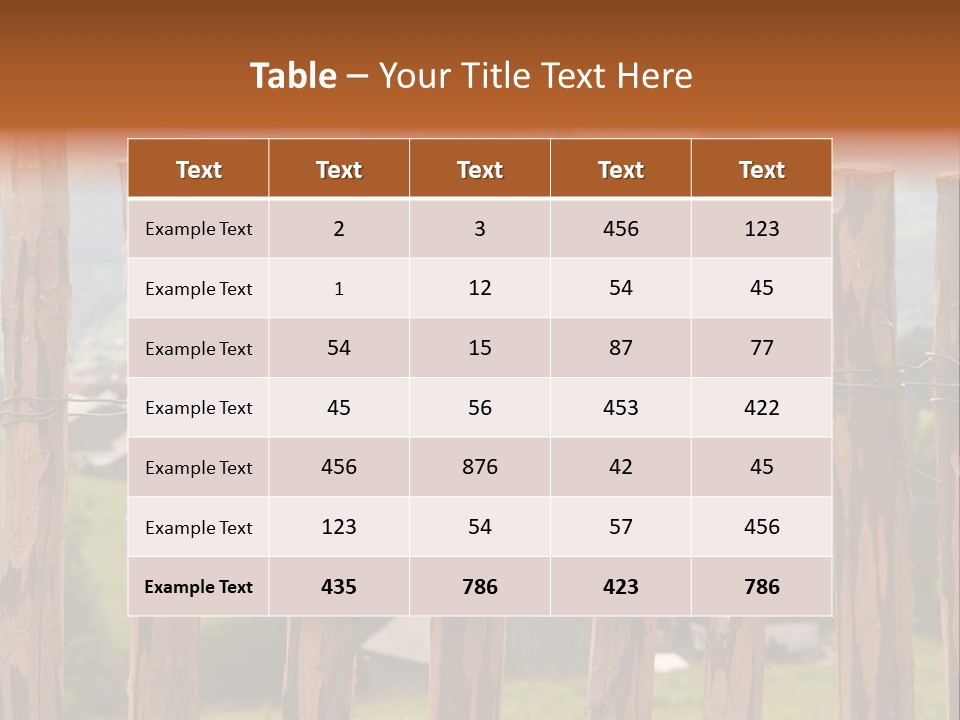 Lattenzaun Fete Freunde PowerPoint Template