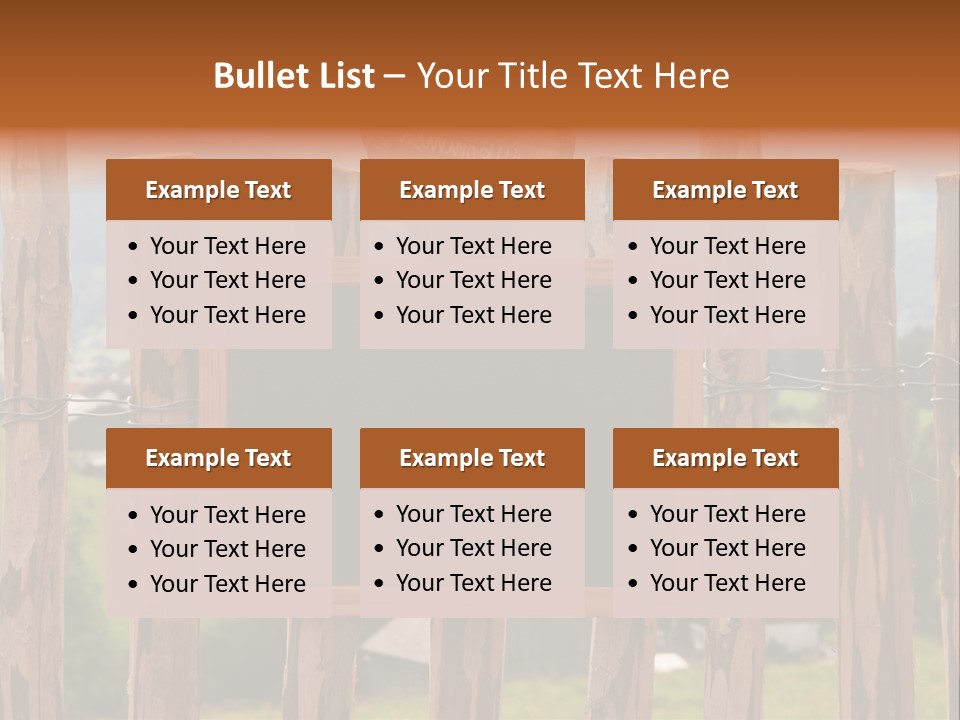 Lattenzaun Fete Freunde PowerPoint Template