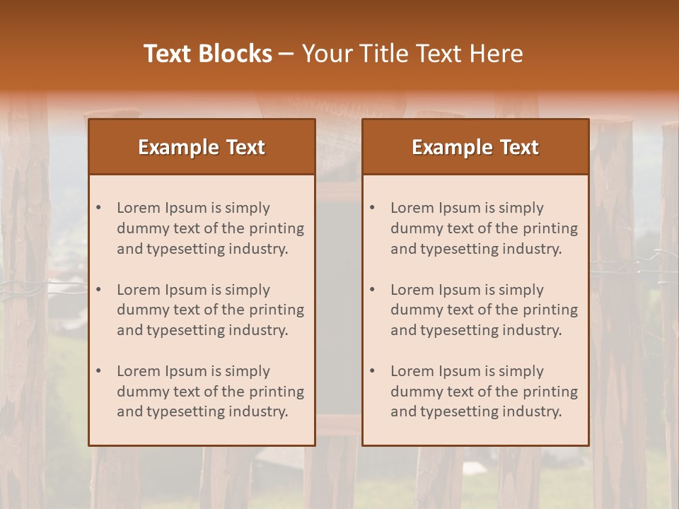 Lattenzaun Fete Freunde PowerPoint Template