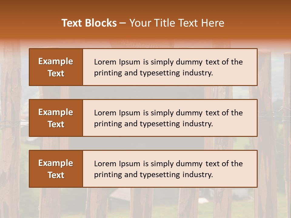 Lattenzaun Fete Freunde PowerPoint Template