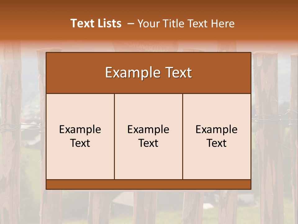 Lattenzaun Fete Freunde PowerPoint Template