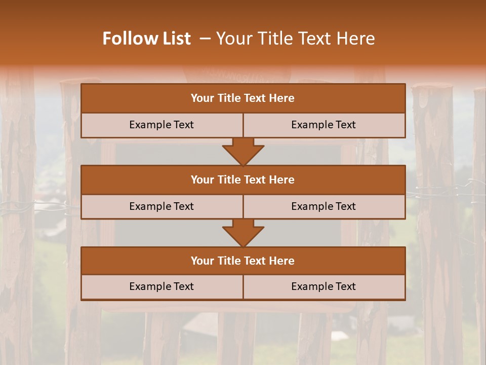 Lattenzaun Fete Freunde PowerPoint Template