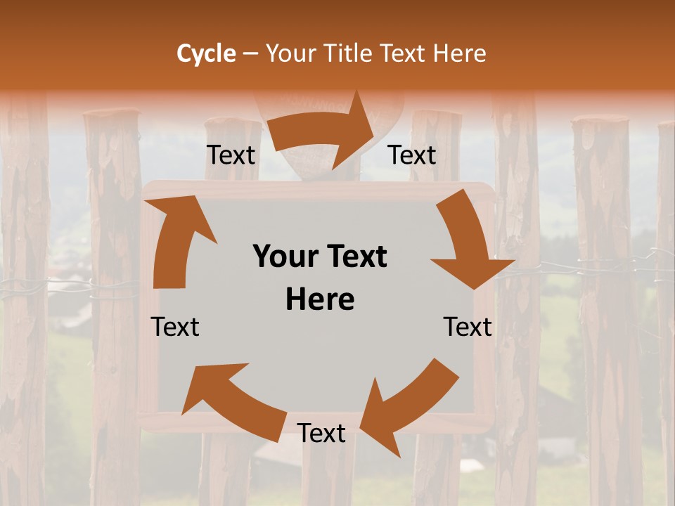 Lattenzaun Fete Freunde PowerPoint Template