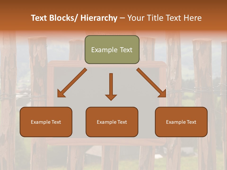 Lattenzaun Fete Freunde PowerPoint Template