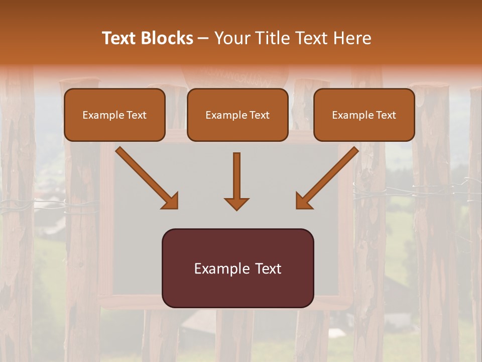 Lattenzaun Fete Freunde PowerPoint Template