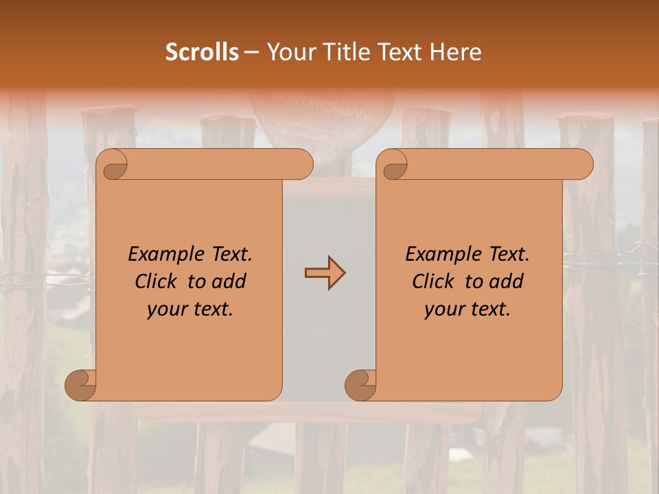 Lattenzaun Fete Freunde PowerPoint Template