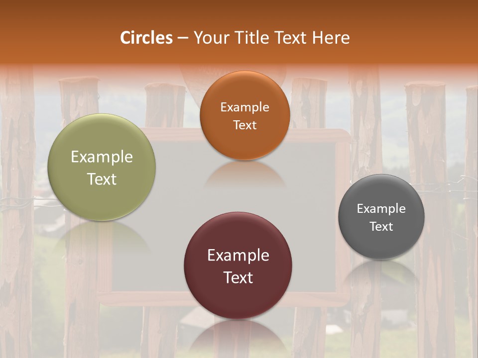 Lattenzaun Fete Freunde PowerPoint Template