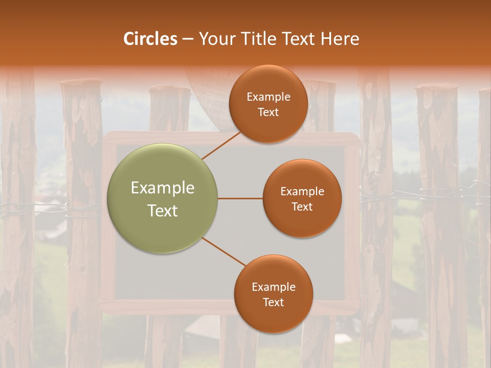 Lattenzaun Fete Freunde PowerPoint Template