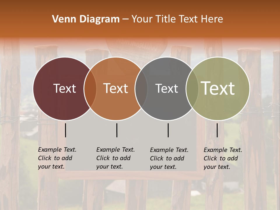 Lattenzaun Fete Freunde PowerPoint Template