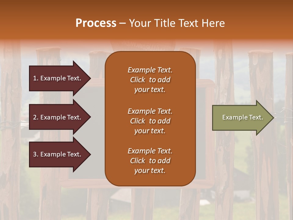 Lattenzaun Fete Freunde PowerPoint Template