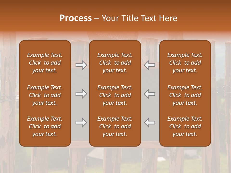 Lattenzaun Fete Freunde PowerPoint Template