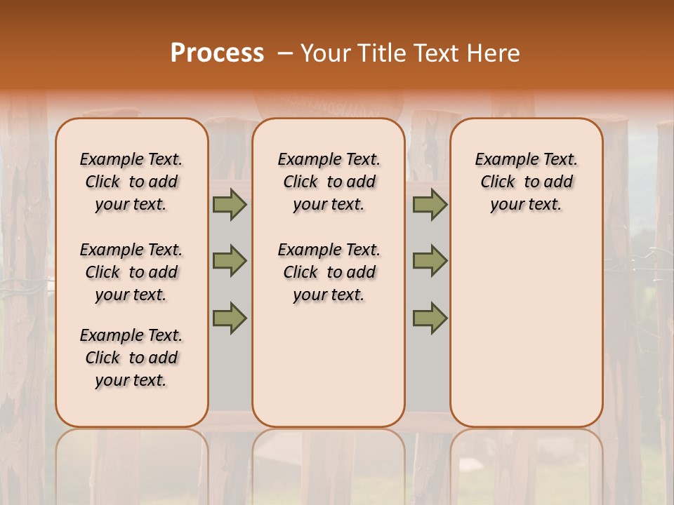 Lattenzaun Fete Freunde PowerPoint Template