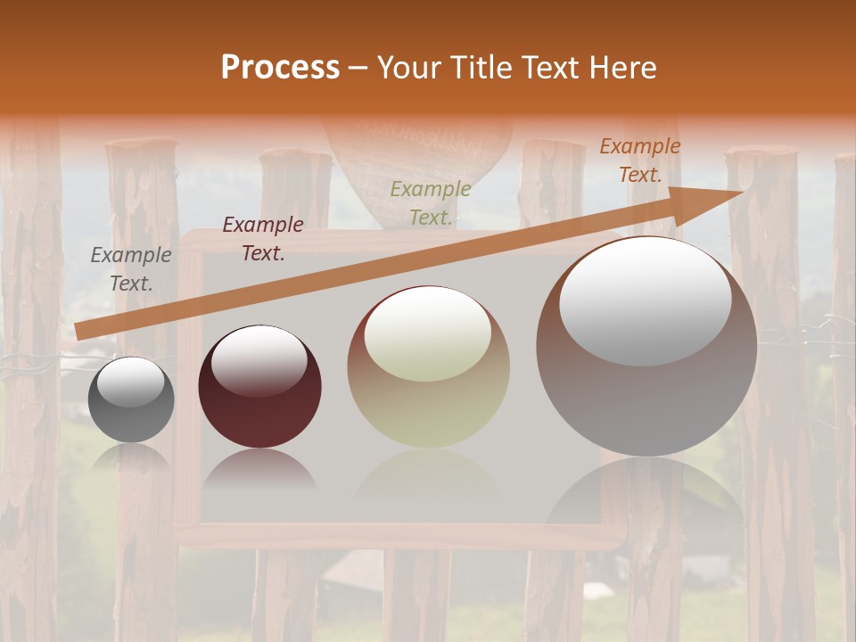 Lattenzaun Fete Freunde PowerPoint Template