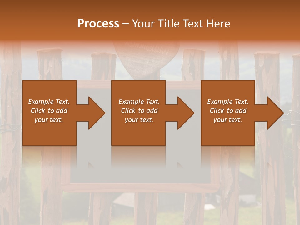 Lattenzaun Fete Freunde PowerPoint Template