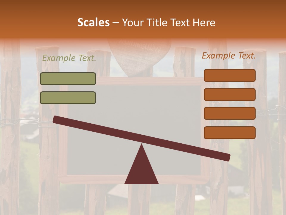 Lattenzaun Fete Freunde PowerPoint Template