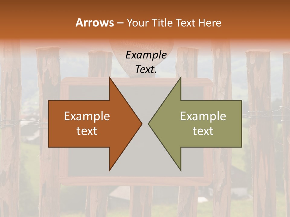 Lattenzaun Fete Freunde PowerPoint Template