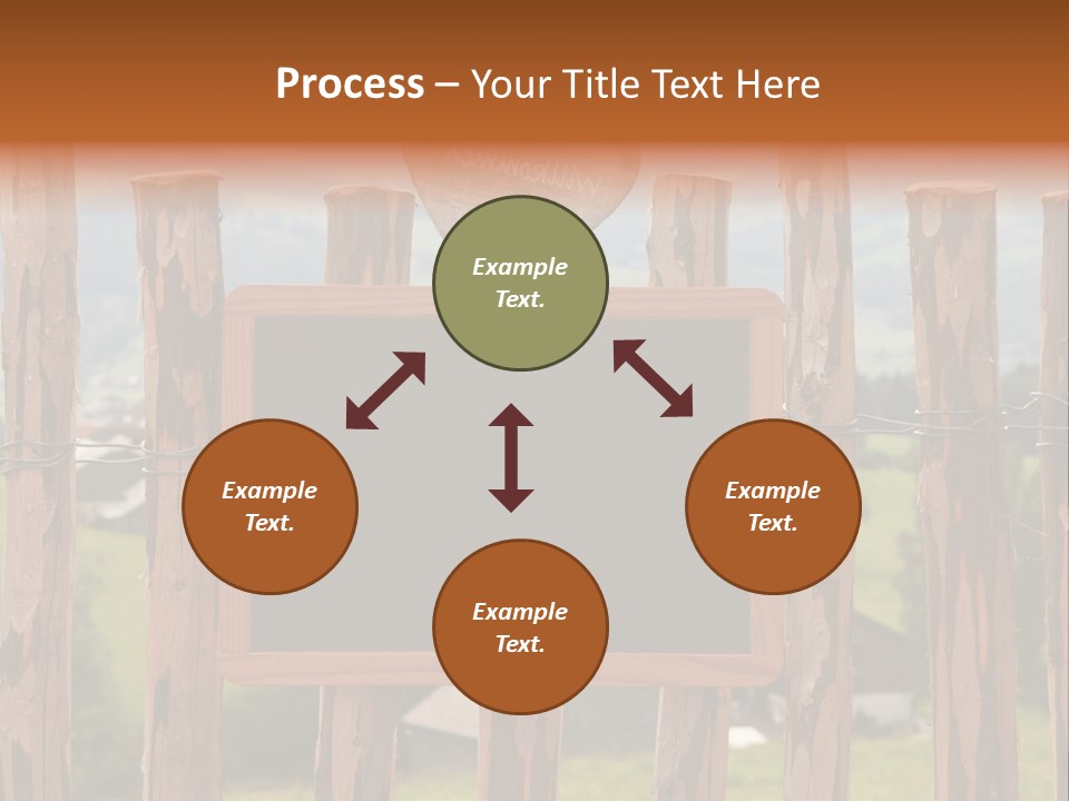 Lattenzaun Fete Freunde PowerPoint Template