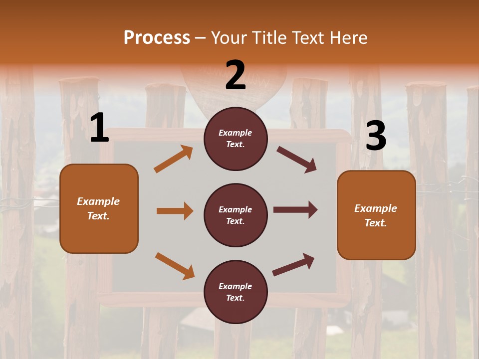 Lattenzaun Fete Freunde PowerPoint Template