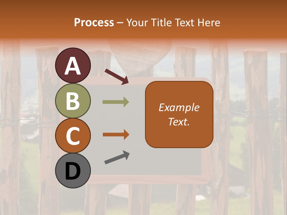 Lattenzaun Fete Freunde PowerPoint Template