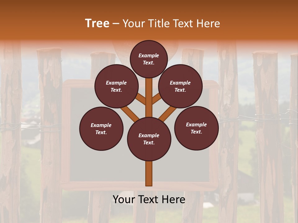 Lattenzaun Fete Freunde PowerPoint Template