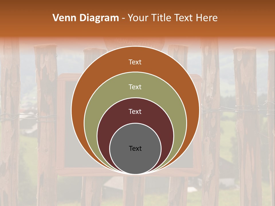 Lattenzaun Fete Freunde PowerPoint Template