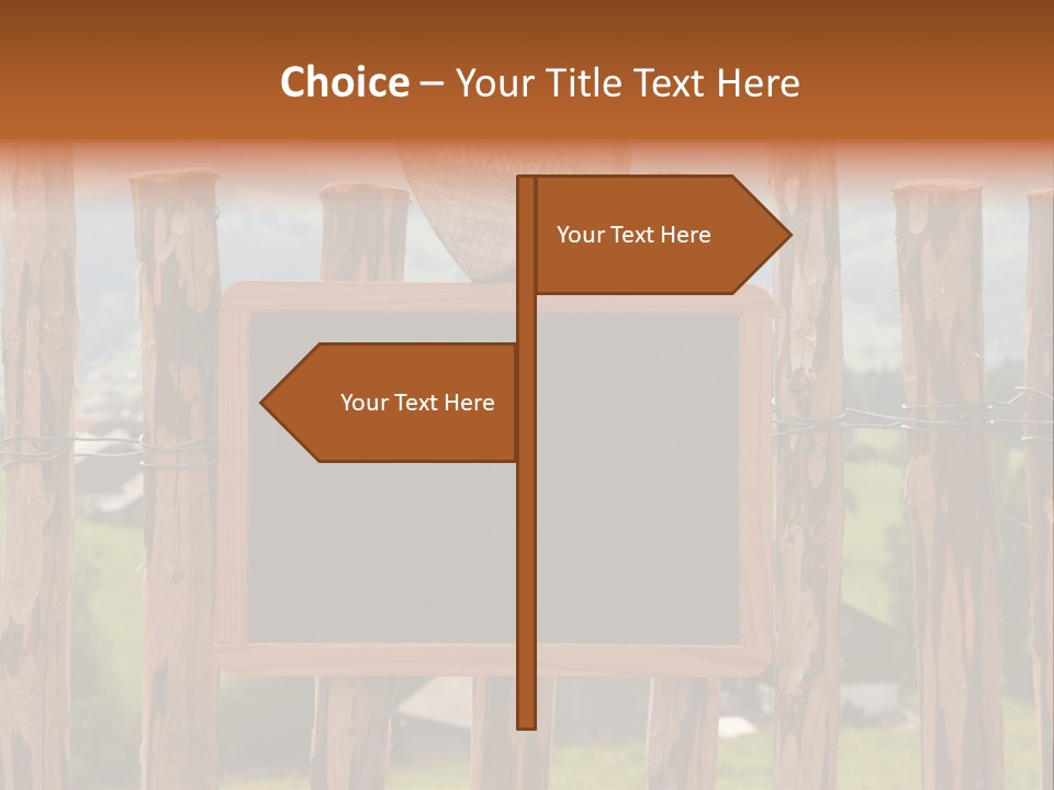 Lattenzaun Fete Freunde PowerPoint Template
