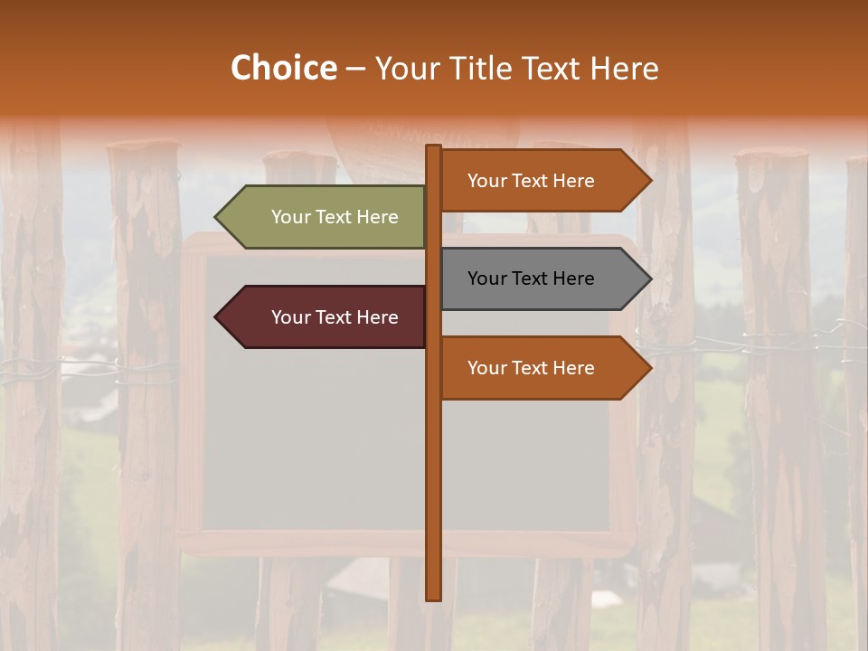 Lattenzaun Fete Freunde PowerPoint Template