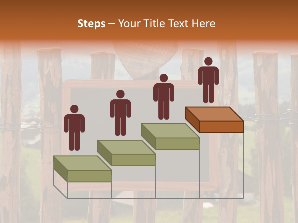 Lattenzaun Fete Freunde PowerPoint Template