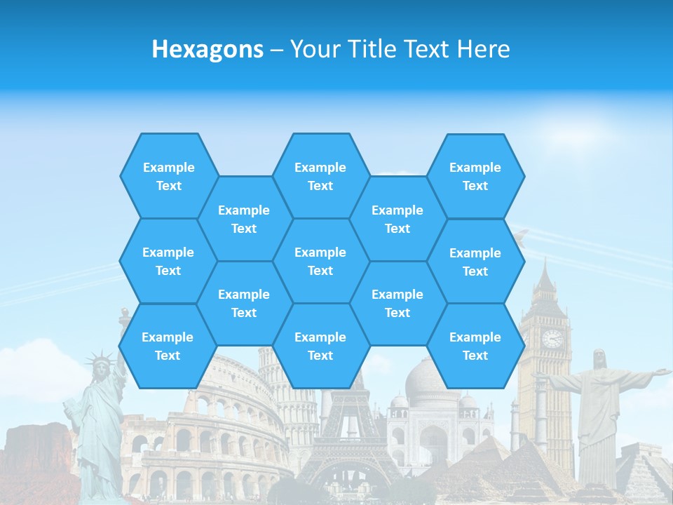 Continent Monument Journey PowerPoint Template